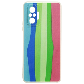 قاب سیلیکونی محافظ لنز رنگین کمانی مدل R13 مناسب برای گوشی های Redmi Note 10 Pro